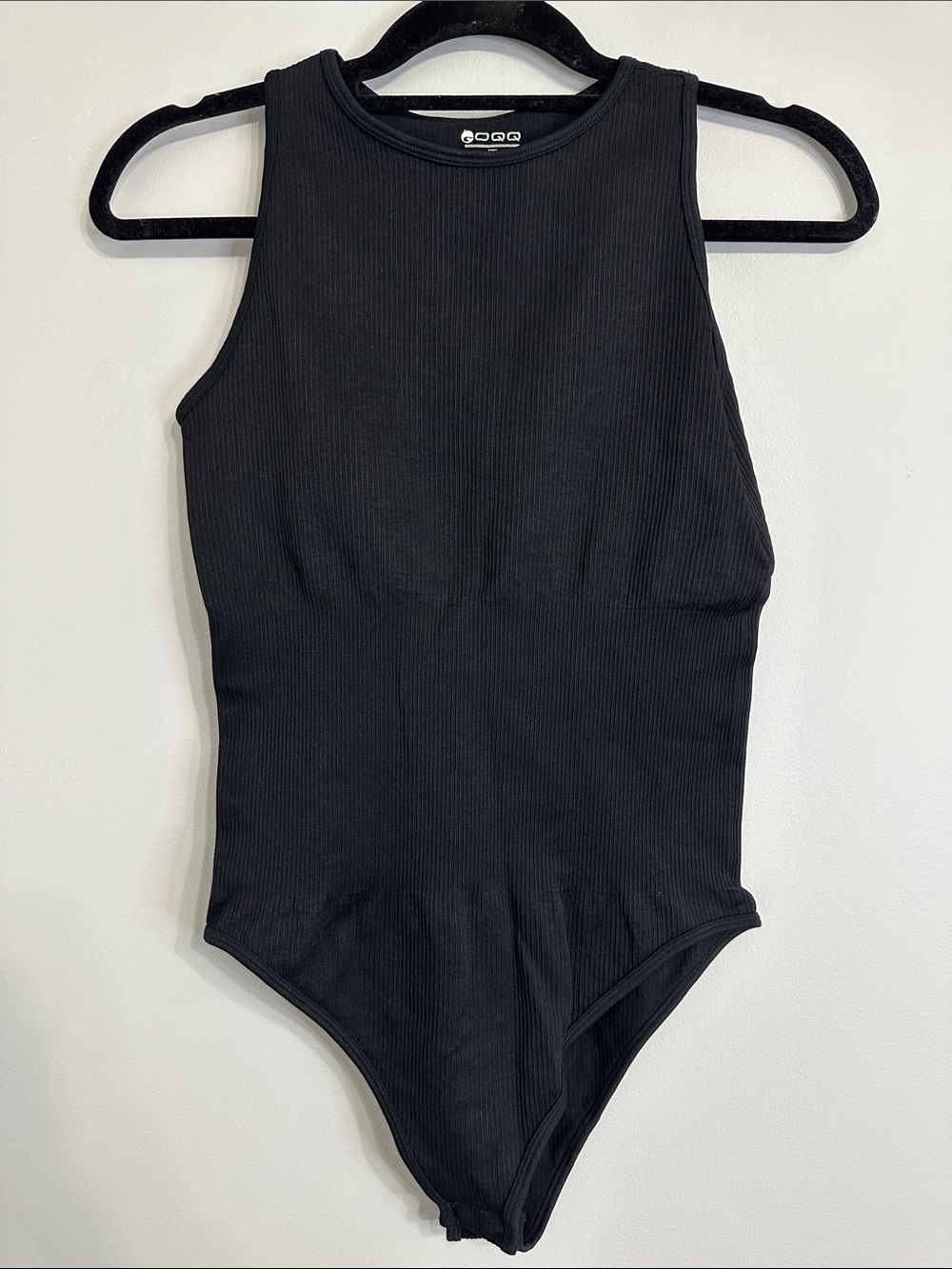 NWOT Black Ribbed High-Neck Women's Bodysuit